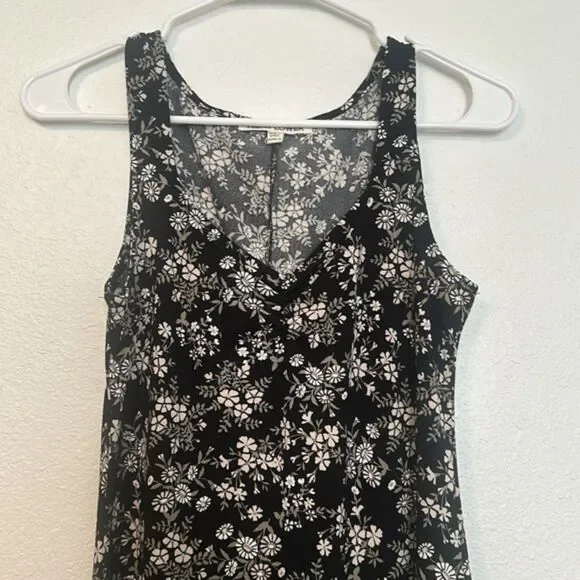 Wallflower Mini Dress Small Micro Ditsy Floral 90s Y2K Babydoll Dark Fairy Goth - Picture 2 of 11